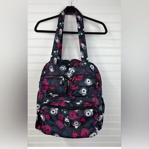 Lug Floral Patterned Bag - Black, Pink, White